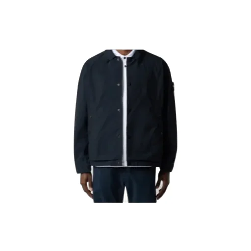 Stone Island Logo Patch Buttoned Jacket