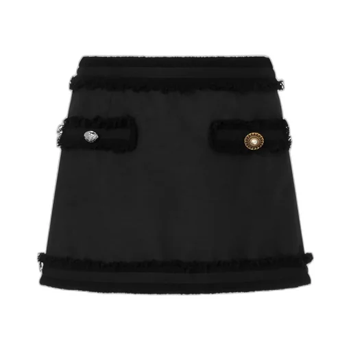 Coarse Wool Half-Length Skirt