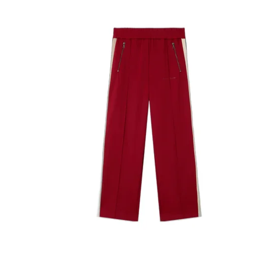 Zip-Up Side-Stripe Track Pants