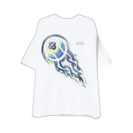 Casablanca Flaming Tennis Ball Oversized T-Shirt