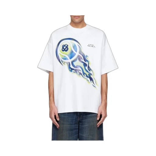 Casablanca Flaming Tennis Ball Oversized T-Shirt