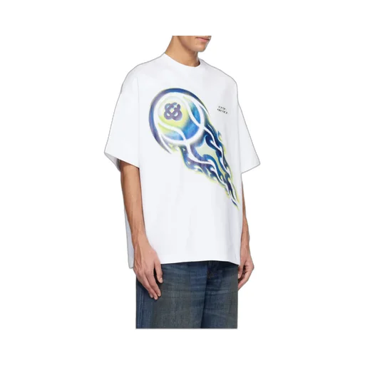 Casablanca Flaming Tennis Ball Oversized T-Shirt