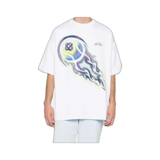 Casablanca Flaming Tennis Ball Oversized T-Shirt