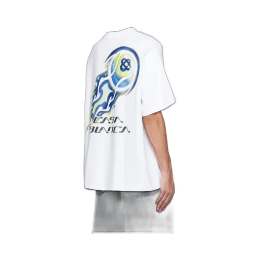 Casablanca Flaming Tennis Ball Oversized T-Shirt