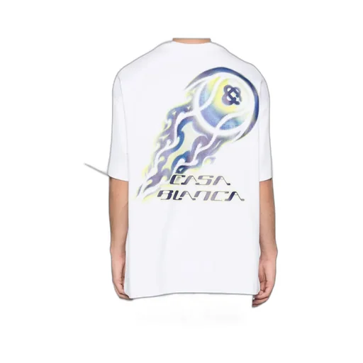 Casablanca Flaming Tennis Ball Oversized T-Shirt