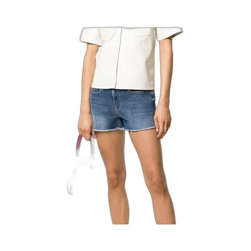 Mid-Waist Denim Shorts