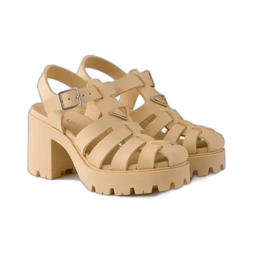 Rubber Platform Sandals