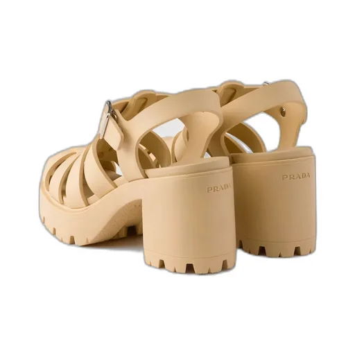 Rubber Platform Sandals