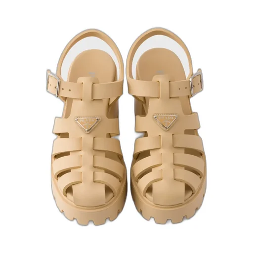 Rubber Platform Sandals