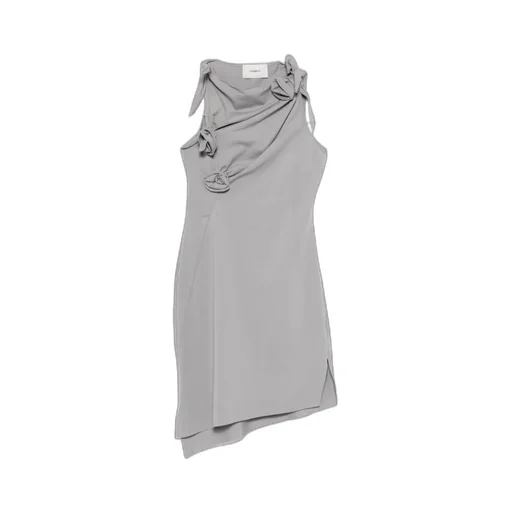 Bow-Detail Cutout Dress