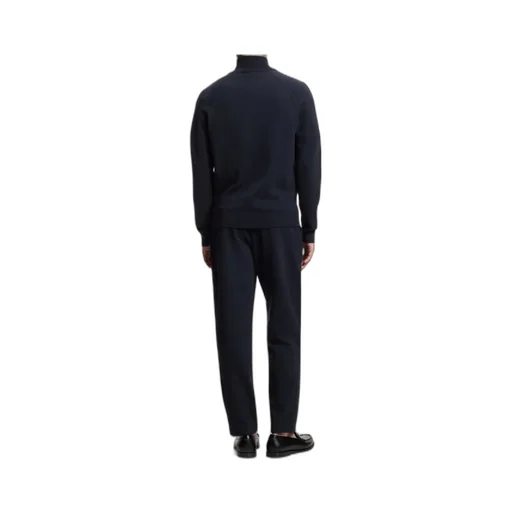 Zip-Up Cardigan In Cotton And Virgin Wool