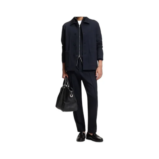 Zip-Up Cardigan In Cotton And Virgin Wool