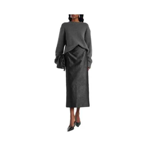 Embossed High-Waist Skirt