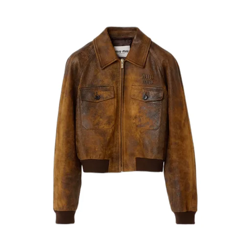 Waxed Suede Leather Jacket