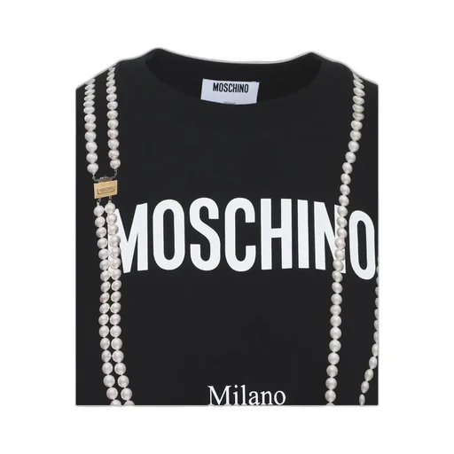 Moschino Logo Printed Crewneck T-Shirt