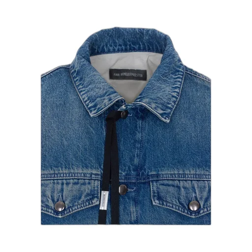 Single-Breasted Denim Vest