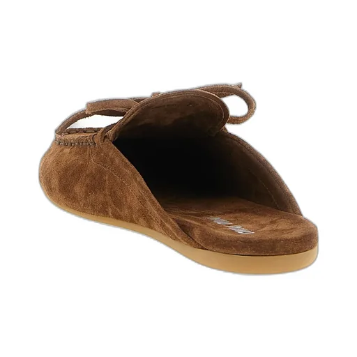 Miu Miu Logo-Detailed Slip-On Mules