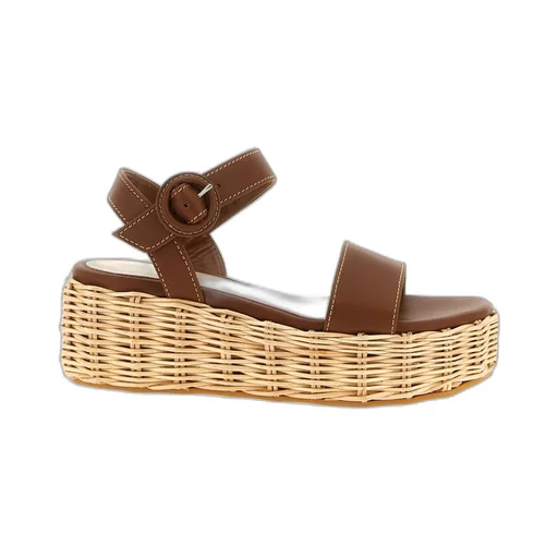 Gianvito Rossi Cestino Ankle-Strap Sandals