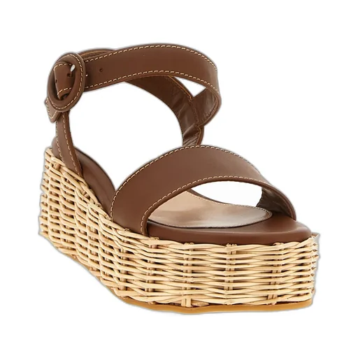 Gianvito Rossi Cestino Ankle-Strap Sandals