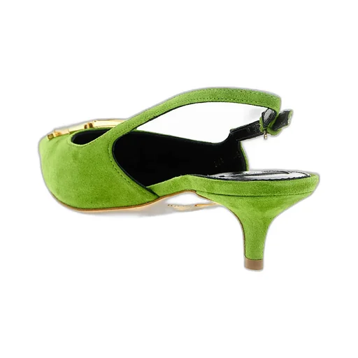 Elisabetta Franchi Logo Plaque Slingback Pumps