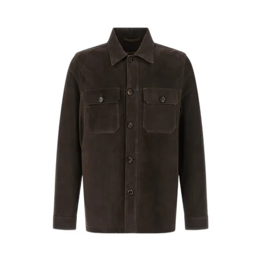 Moorer Klaus Leather Overshirt