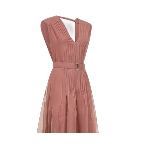 Brunello Cucinelli Pleated Sleeveless Dress