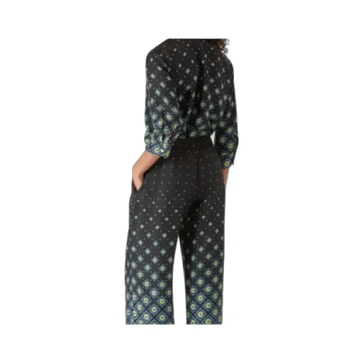 Degrade Monogram Long Sleeve Silk Shirt