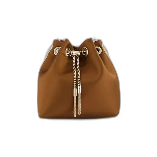 Bon Bon Metal-Handle Bucket Bag