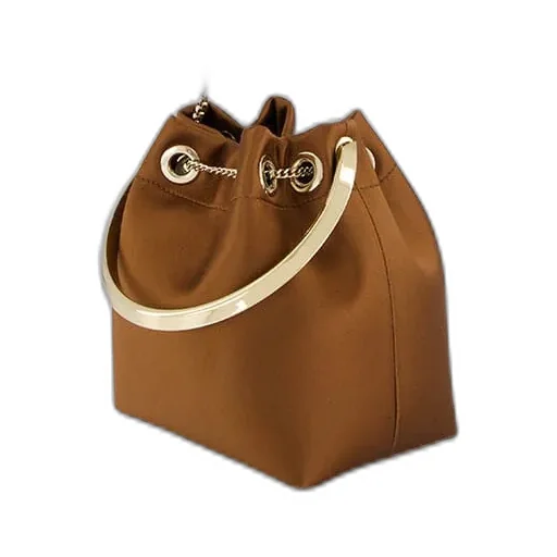 Bon Bon Metal-Handle Bucket Bag
