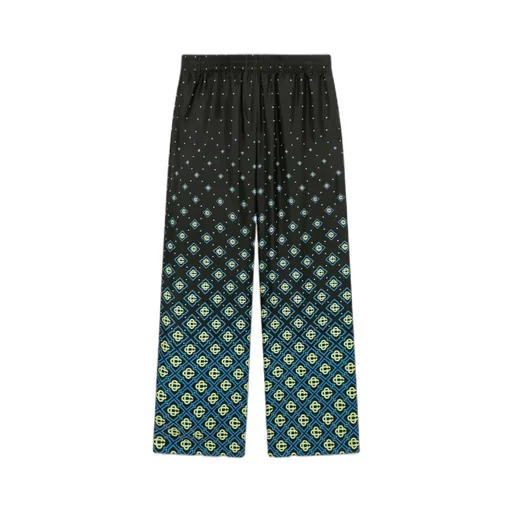 Degrade Monogram Silk Trousers