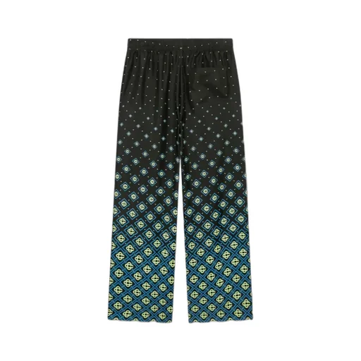 Degrade Monogram Silk Trousers