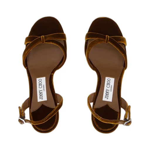 Jimmy Choo Elsy 70 Velvet Sandals