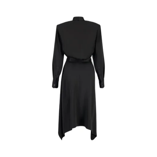 Stella Mccartney Asymmetric Tie Neck Midi Dress