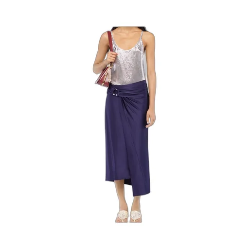 Rabanne Midi Piercing Jersey Skirt