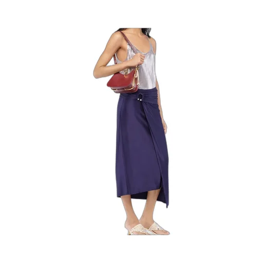 Rabanne Midi Piercing Jersey Skirt