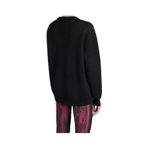 Marine Serre Logo Intarsia Crewneck Knitted Jumper