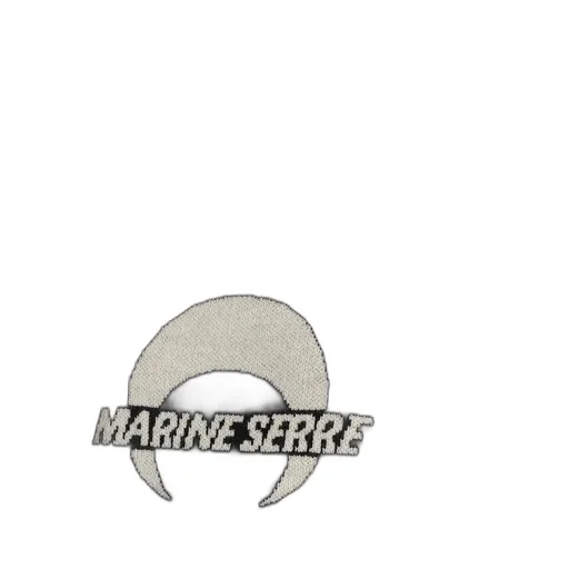 Marine Serre Logo Intarsia Crewneck Knitted Jumper