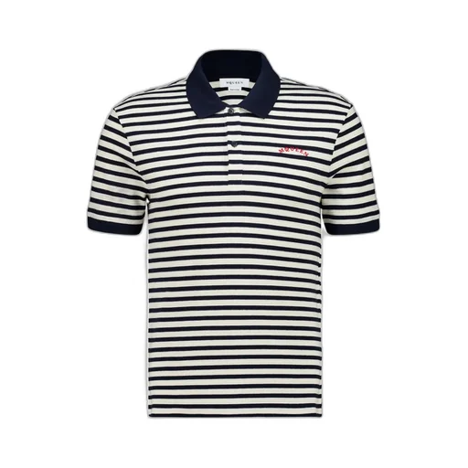 Alexander Mcqueen Short Sleeved Striped Polo Shirt