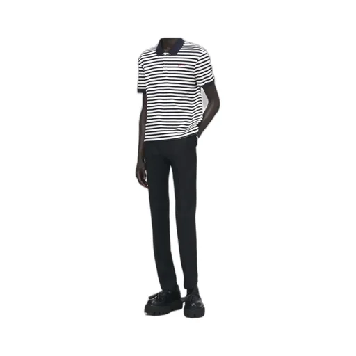 Alexander Mcqueen Short Sleeved Striped Polo Shirt