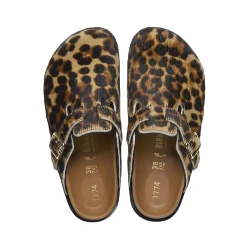 Leopard Print Mules