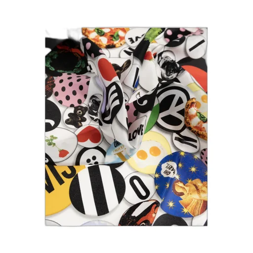 Moschino Printed Satin Scarf