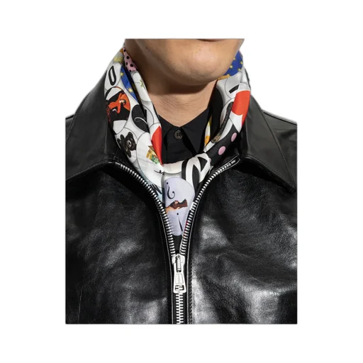 Moschino Printed Satin Scarf