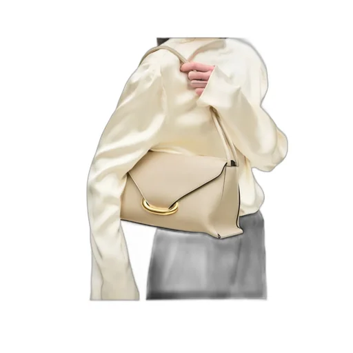 Veneto Gold-Tone Oval Leather Tote Bag