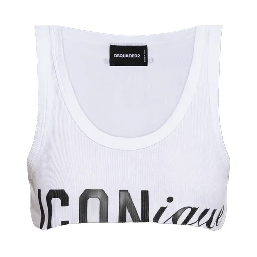 Dsquared2 Cropped Logo Tank Top