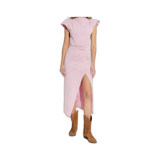 Isabel Marant Nadela Ruched Detailed Midi Dress