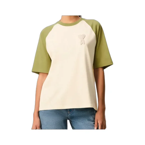 Ami Paris Logo Patch Crewneck T-Shirt