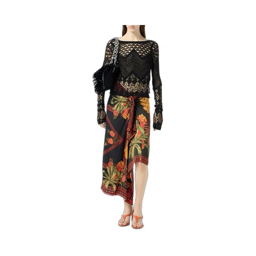 Printed Half-Length Skirt
