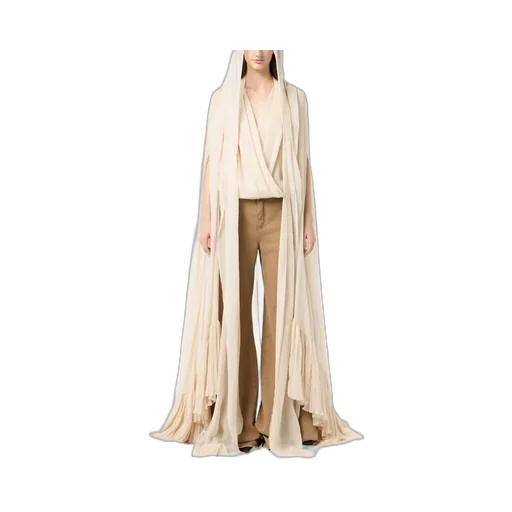 Jacquard Silk Wrap-Around Top