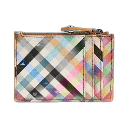 Vivienne Westwood Orb Plaque Checked Card Holder