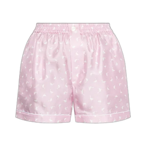 Moschino Printed Satin Shorts
